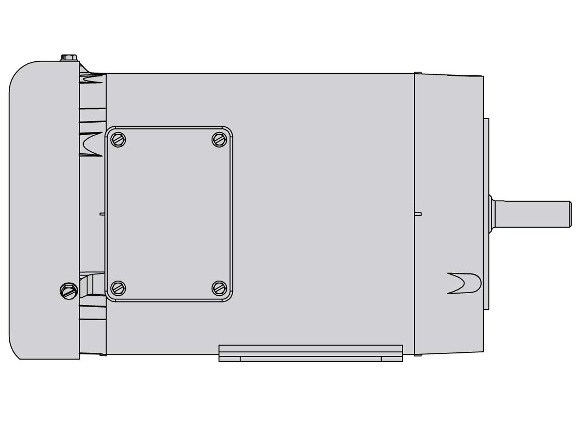 c-face motor line drawing